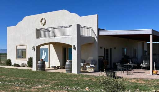 Tasting room entrance and patio